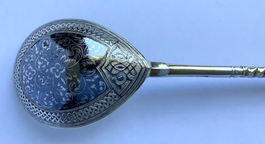 Russian silver spoon Moscow 1855-1888